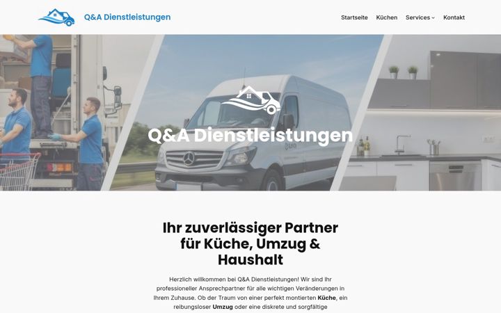 Screenshot of dienstleistungen-qa.de