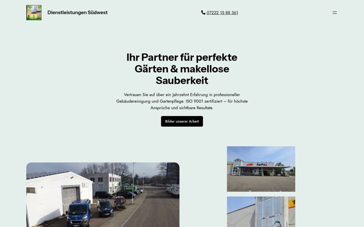 Skärmbild av dienstleistungen-suedwest.de