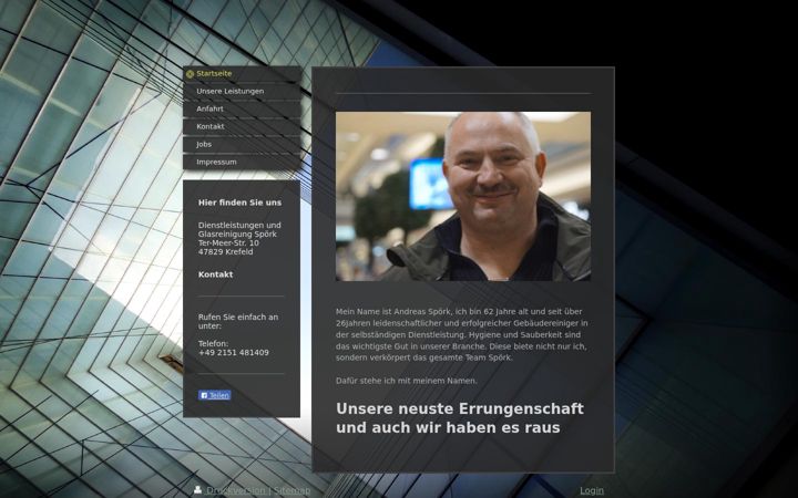 Screenshot of dienstleistungenspoerk.de