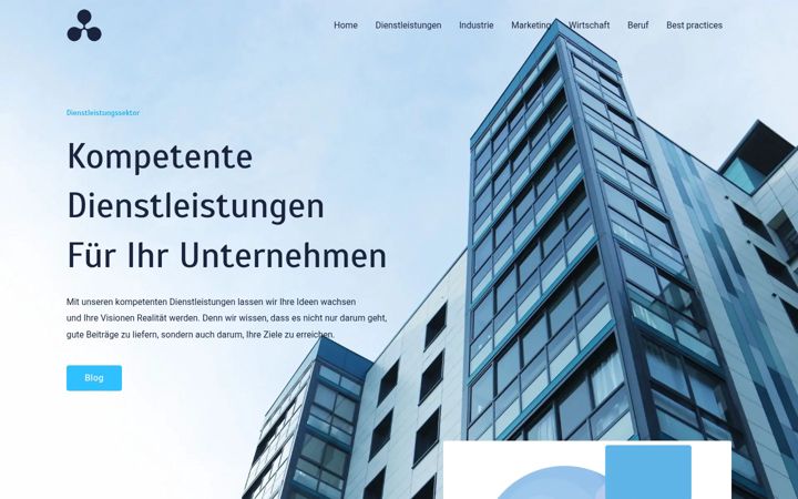 Screenshot of dienstleistungssektor.com