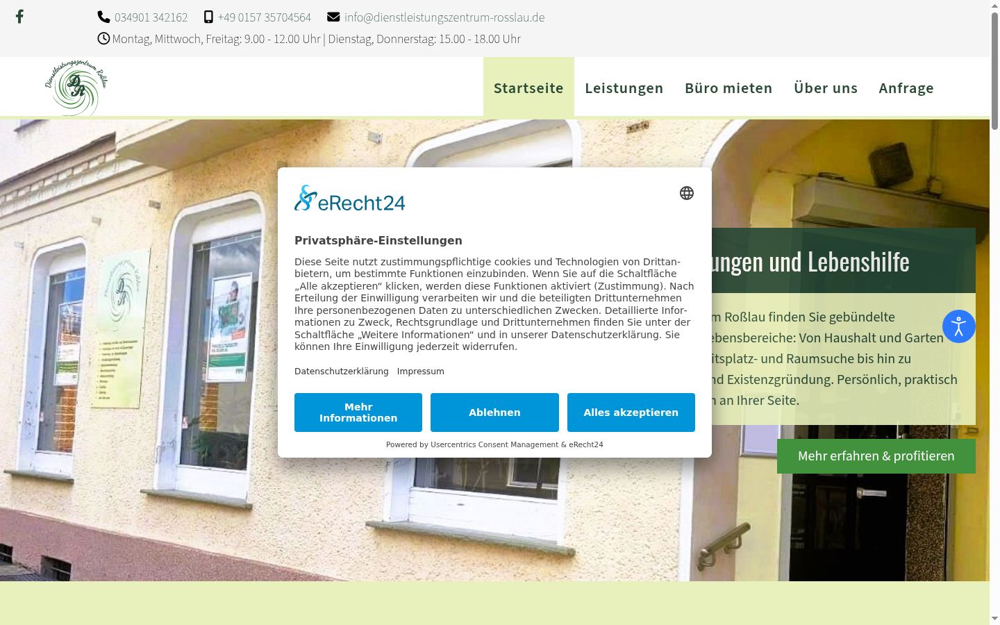 Kuvakaappaus suostumusbannerista, joka näytettiin ennen mitään vuorovaikutusta