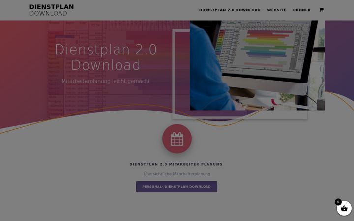 Skärmbild av dienstplan-download.de