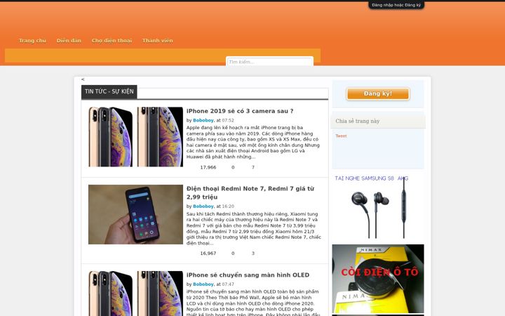 Screenshot of dienthoai.com.vn