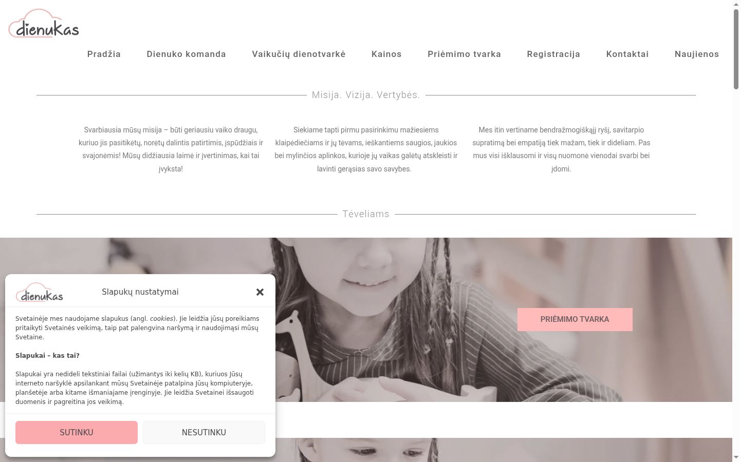 Screenshot tal-banner tal-kunsens muri qabel kwalunkwe interazzjoni