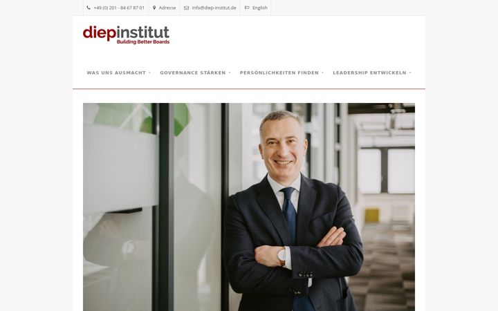 Екранна снимка на diep-institut.de