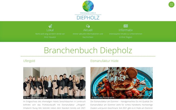 Screenshot stránky diepholz-links.de