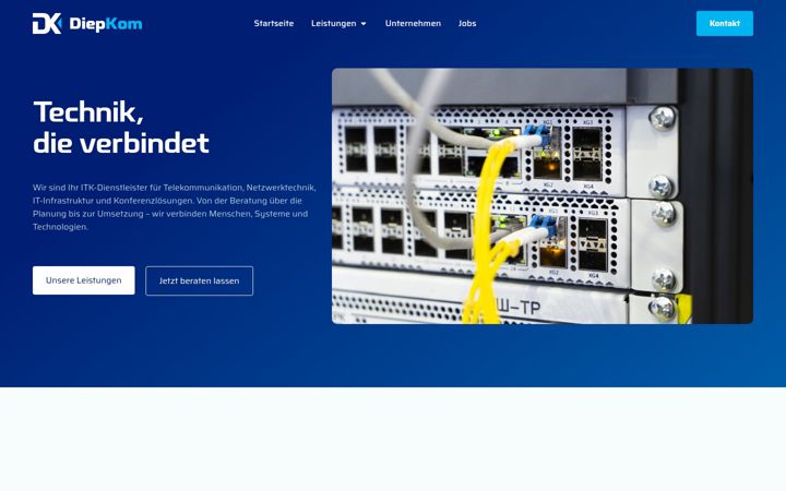 Screenshot of diepkom.de