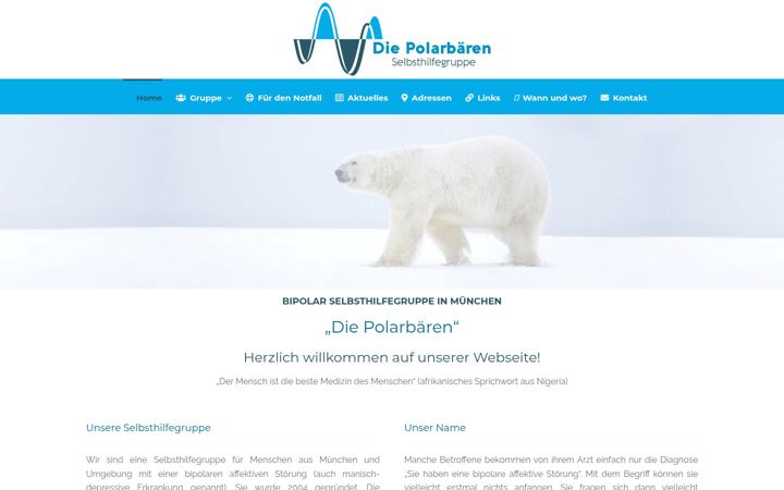 Screenshot of diepolarbaeren-shg.de