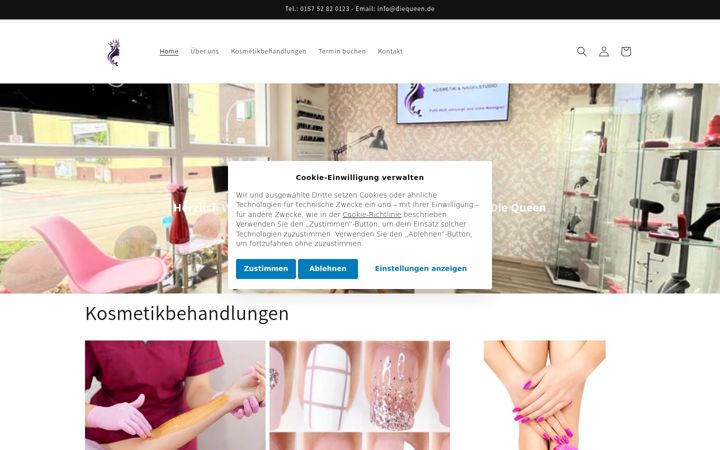 Screenshot of diequeen.de