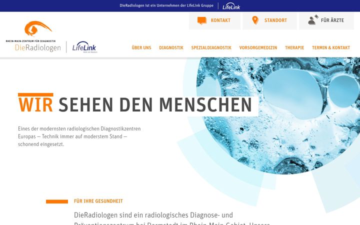 Screenshot of dieradiologen-da.de