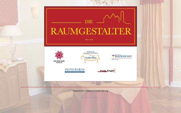 Screenshot of dieraumgestalter.com