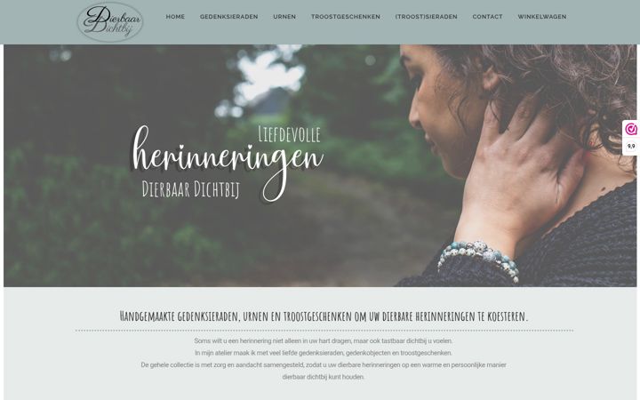 Screenshot of dierbaardichtbij.nl
