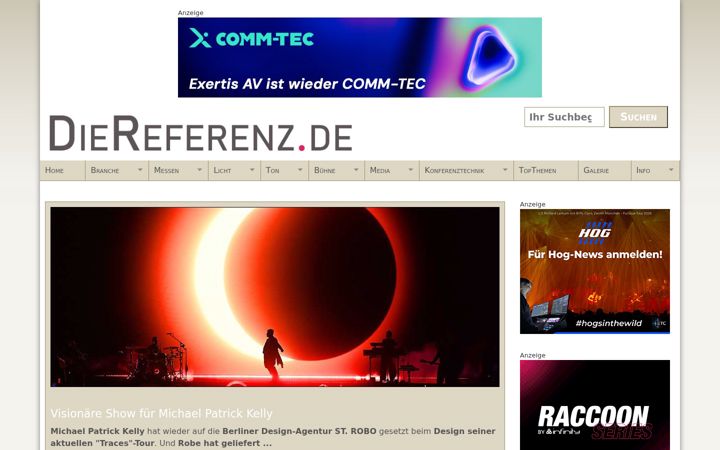 Screenshot of diereferenz.de