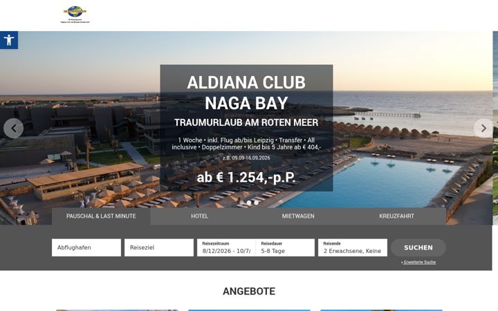 Екранна снимка на diereiseagentur-krollundvoelcker.de