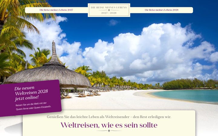 Screenshot of diereisemeineslebens.com