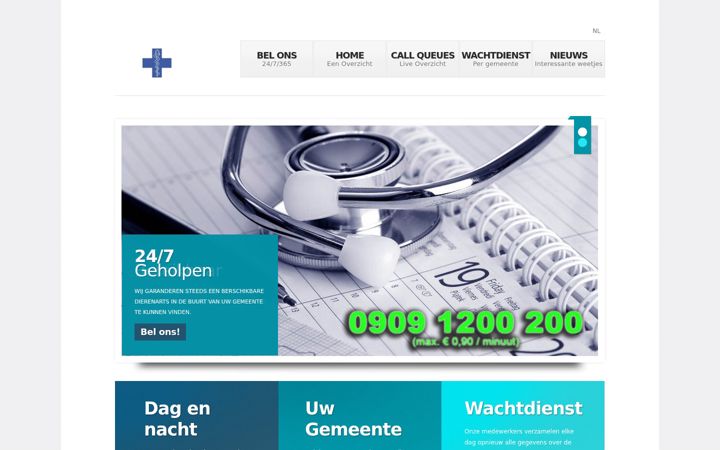 Screenshot of dierenarts-met-wachtdienst.nl