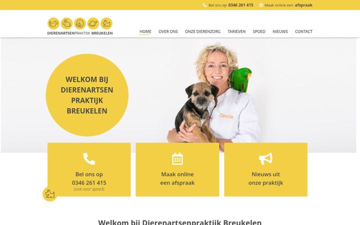 Screenshot of dierenartsbreukelen.nl