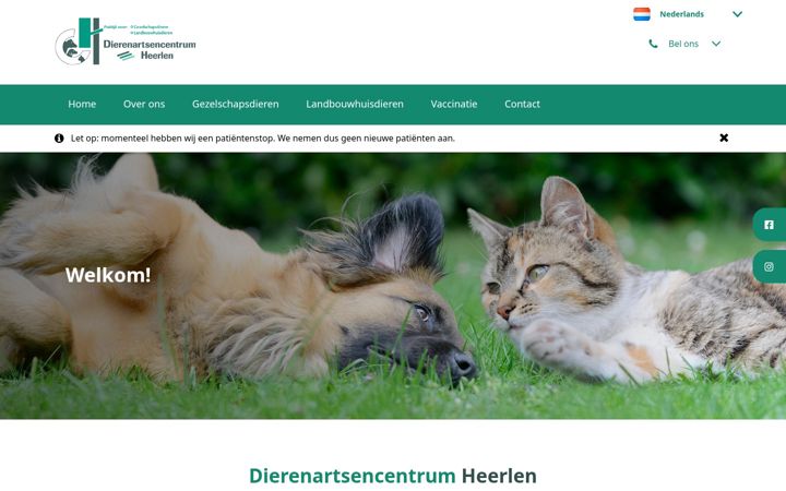 Screenshot of dierenartsencentrum-heerlen.nl