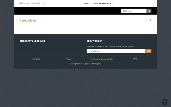 Screenshot of dierenartsvergelijk.nl
