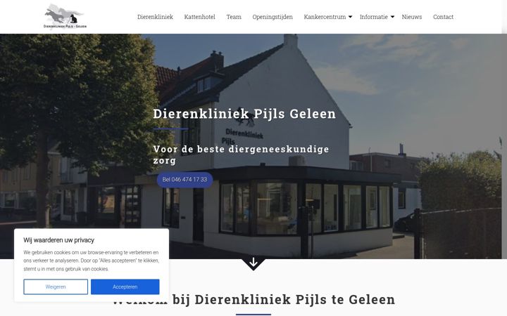 Ekrano kopija dierenkliniek-geleen.nl