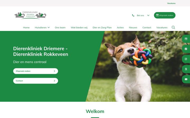 Ekrano kopija dierenkliniek-zoetermeer.nl