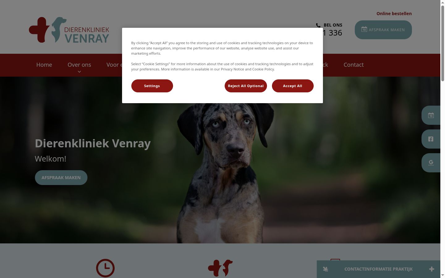 Sutikimo reklamjuostės, rodytos prieš bet kokią sąveiką, ekrano kopija