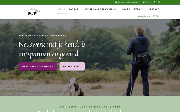 Captura de ecrã de dierenlantijntjes.nl