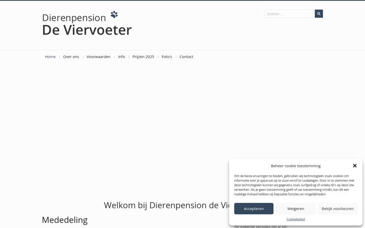 Captura de ecrã de dierenpensiondeviervoeter.nl