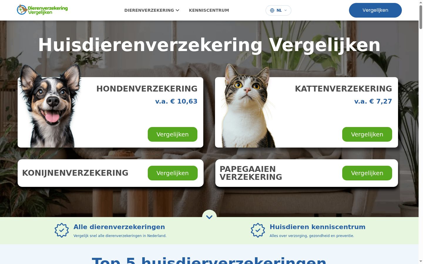 Screenshot van de toestemmingsbanner zoals getoond vóór enige interactie