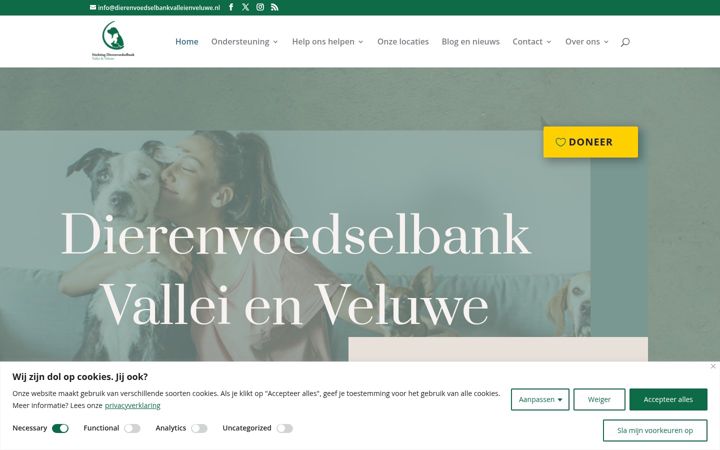 Screenshot του dierenvoedselbankvalleienveluwe.nl