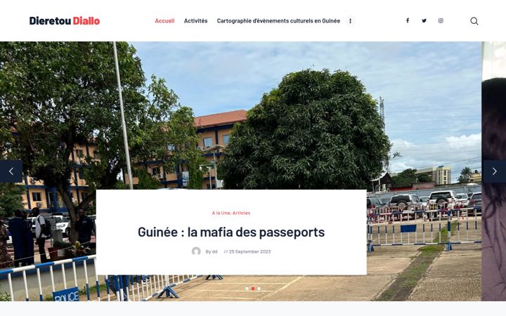 Screenshot of dieretoudiallo.com