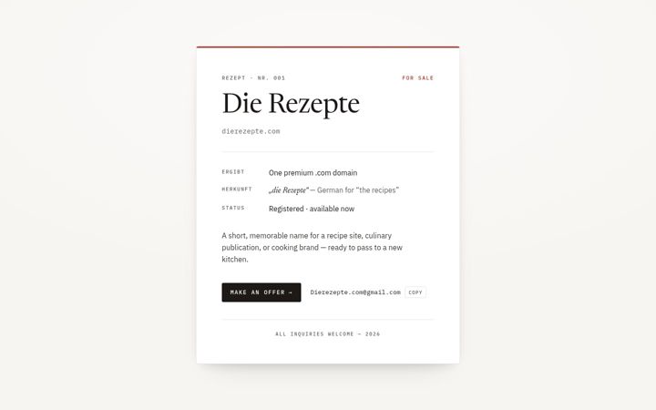 Screenshot of dierezepte.com
