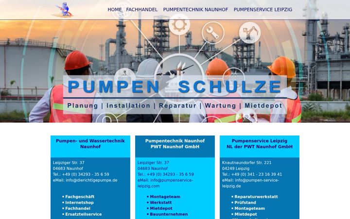 Screenshot of dierichtigepumpe.de