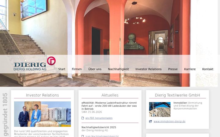 Screenshot of dierig.de