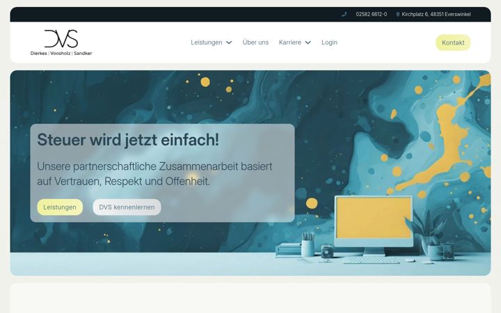 Screenshot stránky dierkes-voosholz-sandker.de