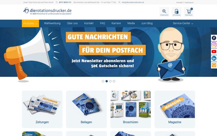 Screenshot stránky dierotationsdrucker.de