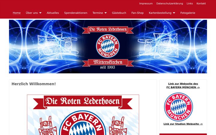 Screenshot of dierotenlederhosen.de