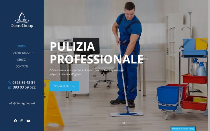 Screenshot di dierregroup.net
