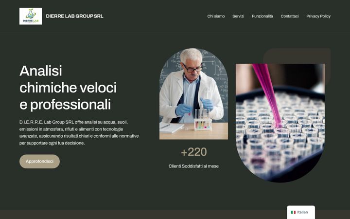 Screenshot of dierrelabgroup.it