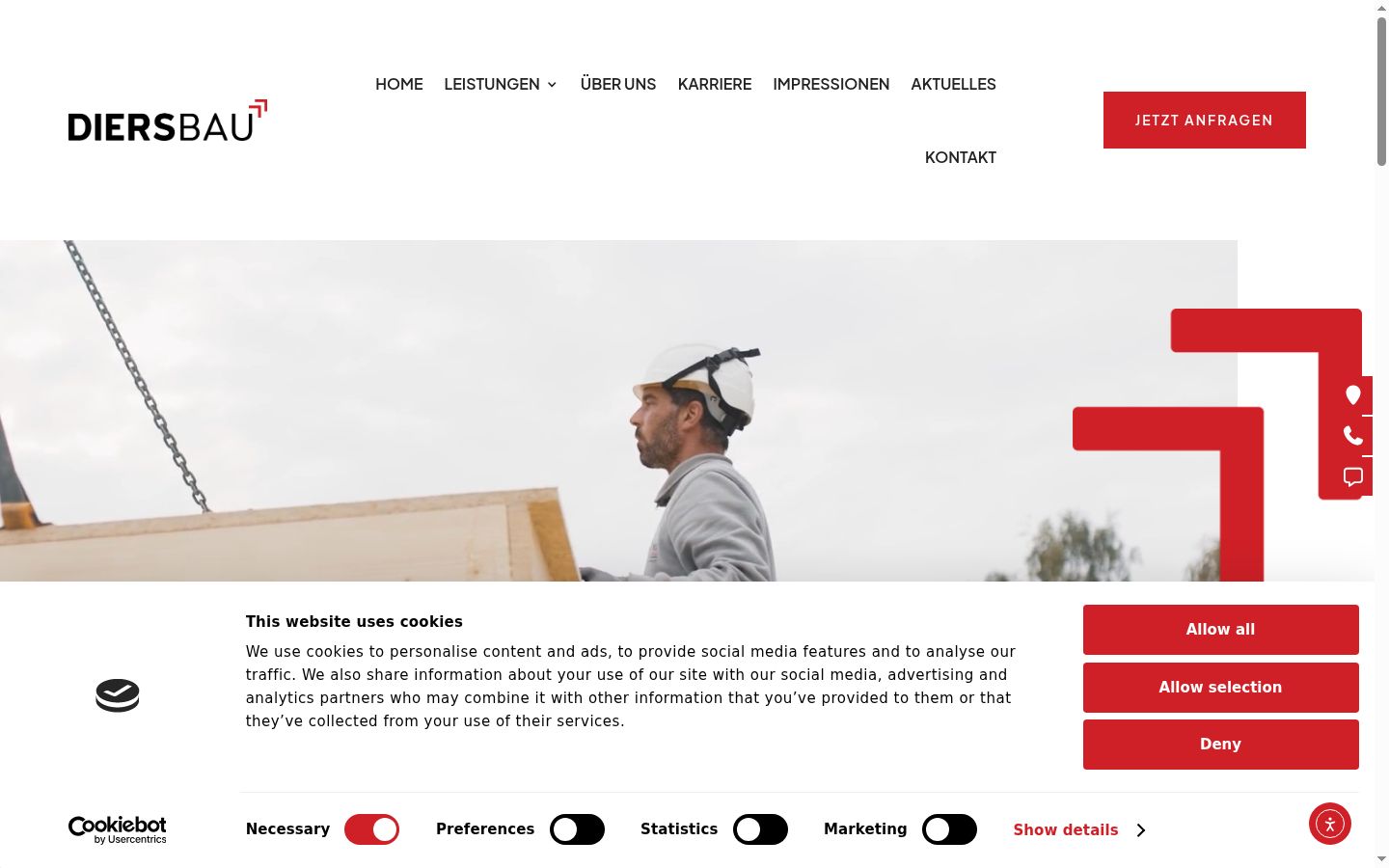 Screenshot tal-banner tal-kunsens muri qabel kwalunkwe interazzjoni