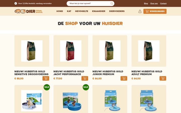 Screenshot του diertotaalshop.nl