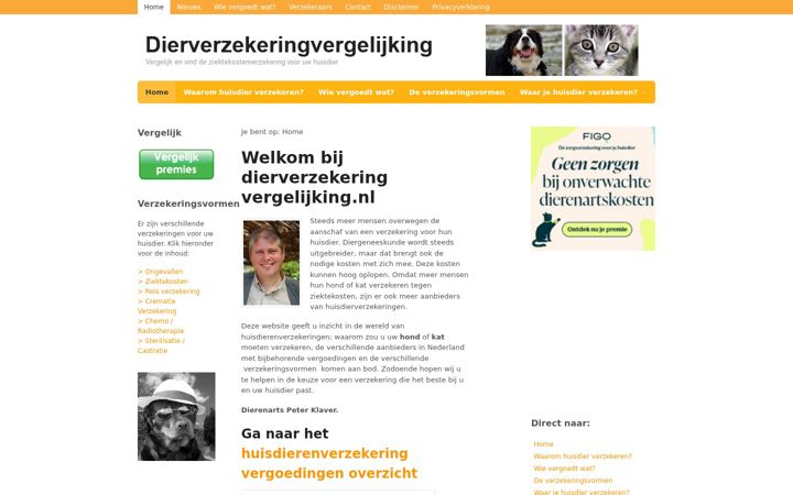 Screenshot του dierverzekeringvergelijking.nl