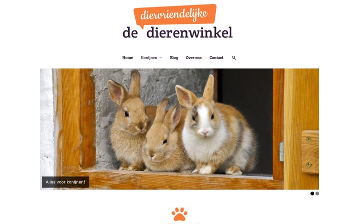 Screenshot του diervriendelijkedierenwinkel.nl