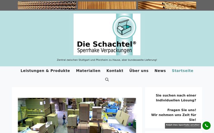 Екранна снимка на dieschachtel.de