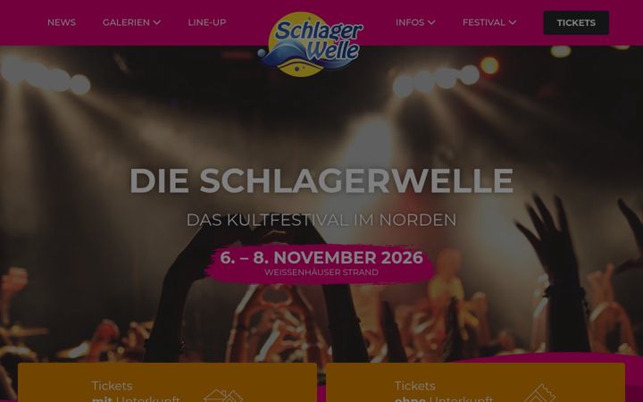Screenshot of dieschlagerwelle.de