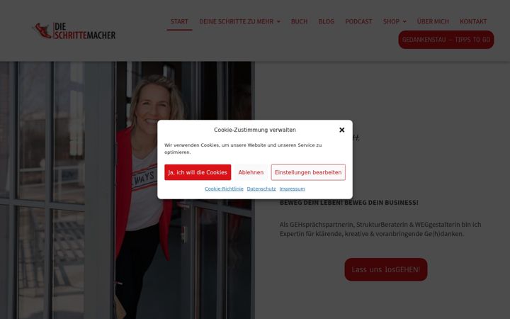 Екранна снимка на dieschrittemacher.de
