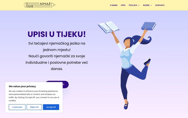 Snímek obrazovky dieschule.hr