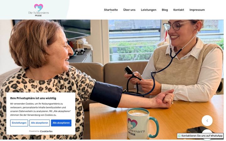 Screenshot of dieschwesternpflege.de