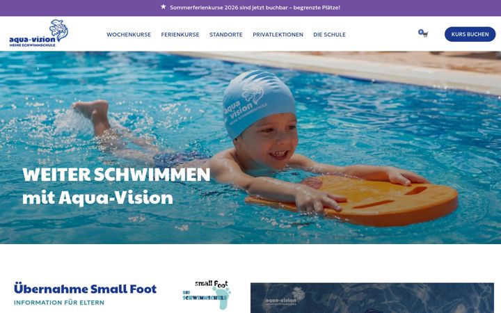 Screenshot of dieschwimmschule.ch
