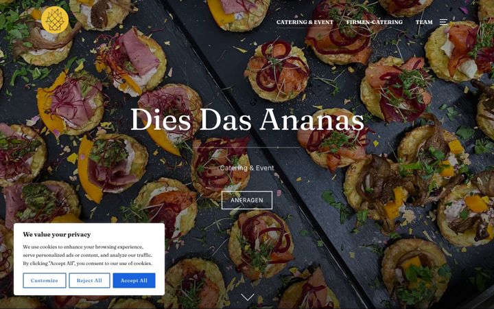 Screenshot of diesdasananas.org